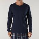 Mitch Dowd Men's Henley Cotton Long Sleeve Sleep Tee XXL