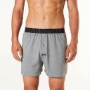 Mitch Dowd - Men's Loose Fit Knit Boxer Short - Charcoal Marle