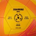 Mitre Impel Training Ball Yellow/Tangerine/Black 3