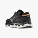 Mizuno Wave Horizon 6 Mens, 12 / Black/Silver/Orange Copper 26