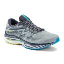 Mizuno Wave Rider 27 Shoes Grey Yellow Blue - 42