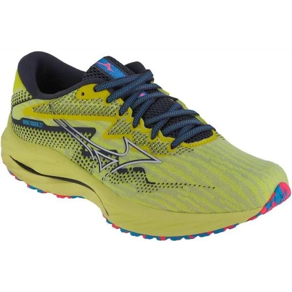 Mizuno Wave Rider 27 Shoes Yellow Black Blue - 45
