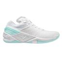 Mizuno Wave Stealth Neo - Womens Netball Shoes - White/White/Tanger Turquoise