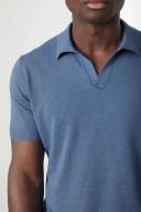 MJ Bale Dickie Knit Polo Airforce XXXL