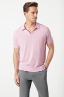 MJ Bale Dickie Knit Polo Pink XXXL