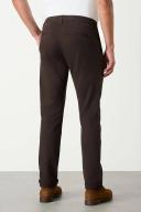 MJ Bale Reed Dobby Chino in Dark Brown 36