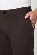 MJ Bale Reed Dobby Chino in Dark Brown 38