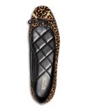 MK Nori Leather Ballet Flat - Mulberry - Size US 9.5 / EU 40.5 - Michael Kors