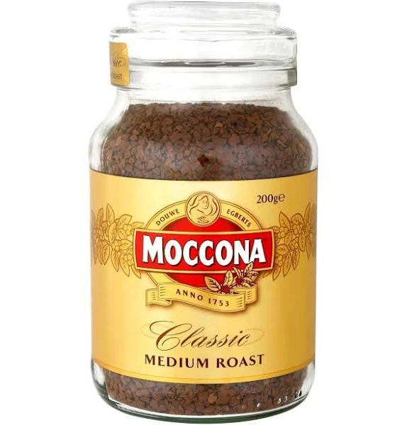 Moccona Classic Medium Roast Freeze Dried Instant Coffee, 200g