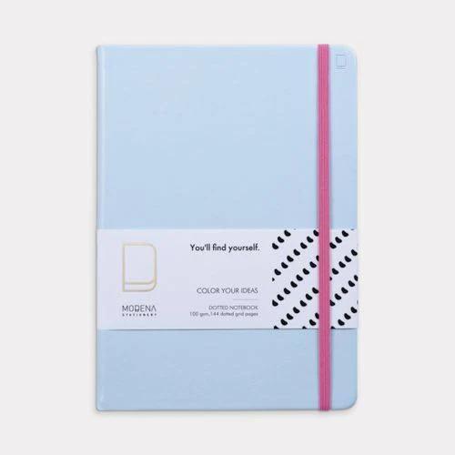 Modena Ideas B5 Notebook Pu Dot Light Blue