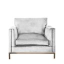 Modena Nickel Armchair