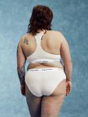 Modern Cotton Plus Size Bralette White 2x