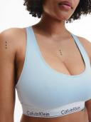 Modern Cotton Unlined Bralette Blue XS