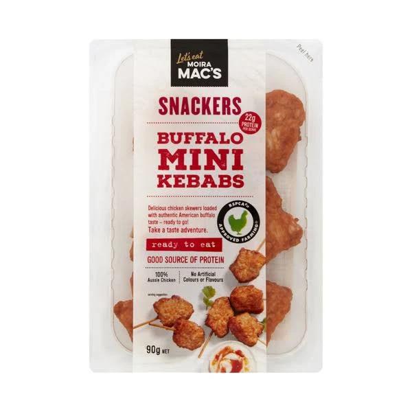 Moira Mac's Snackers Buffalo Mini Chicken Kebabs 90g