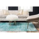 Monaco 125cm x 185cm Turquoise Blue Bohemian, Floral Area Rug