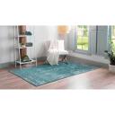 Monaco 125cm x 185cm Turquoise Blue Bohemian, Floral Area Rug