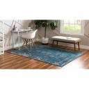 Monaco 185cm x 275cm Blue Bohemian, Floral Area Rug