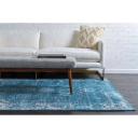 Monaco 185cm x 275cm Blue Bohemian, Floral Area Rug