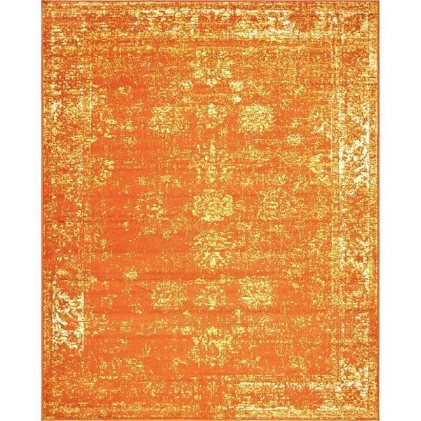 Monaco 245cm x 305cm Orange Bohemian, Floral Area Rug
