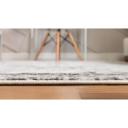 Monaco 275cm x 365cm Gray Bohemian, Floral Large Area Rug