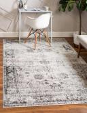Monaco 275cm x 365cm Gray Bohemian, Floral Large Area Rug