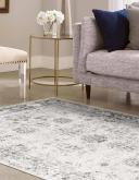 Monaco 275cm x 365cm Gray Bohemian, Floral Large Area Rug