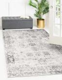 Monaco 275cm x 365cm Gray Bohemian, Floral Large Area Rug
