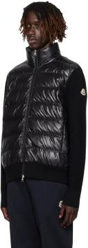 Moncler Black Paneled Down Jacket