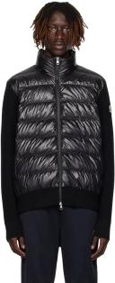 Moncler Black Paneled Down Jacket
