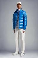 Moncler Blue Bourne Short Down Jacket