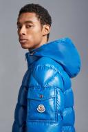 Moncler Blue Bourne Short Down Jacket