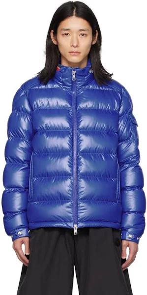 Moncler Blue Bourne Short Down Jacket