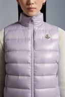 Moncler Collection Ghany Down Gilet Female Light Lilac Size 3