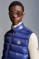 Moncler Collection Gui Down Gilet Male Blue Size 4