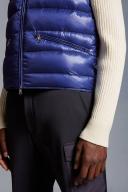 Moncler Collection Gui Down Gilet Male Blue Size 4