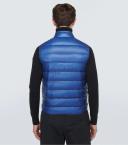 Moncler Collection Gui Down Gilet Male Blue Size 4