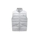 Moncler Collection Gui Down Gilet Male Light Gray Size 0