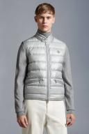 Moncler Collection Gui Down Gilet Male Light Gray Size 0