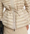 Moncler Collection Raie Short Down Jacket Female Beige Size 00