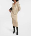 Moncler Collection Raie Short Down Jacket Female Beige Size 00