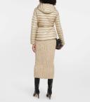 Moncler Collection Raie Short Down Jacket Female Beige Size 00