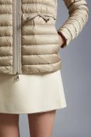 Moncler Collection Raie Short Down Jacket Female Beige Size 3