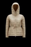 Moncler Collection Raie Short Down Jacket Female Beige Size 3