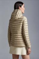 Moncler Collection Raie Short Down Jacket Female Beige Size 3