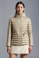 Moncler Collection Raie Short Down Jacket Female Beige Size 3