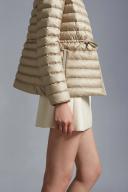 Moncler Collection Raie Short Down Jacket Female Beige Size 3