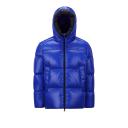 Moncler - Damavand Hooded Down Coat - Mens - Dark Blue