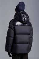 Moncler - Damavand Hooded Down Coat - Mens - Dark Blue