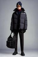 Moncler - Damavand Hooded Down Coat - Mens - Dark Blue