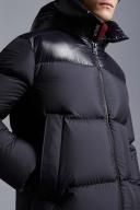 Moncler - Damavand Hooded Down Coat - Mens - Dark Blue